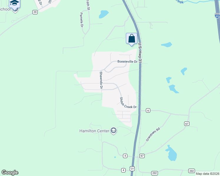 map of restaurants, bars, coffee shops, grocery stores, and more near 151 Creek Run Way in Calera