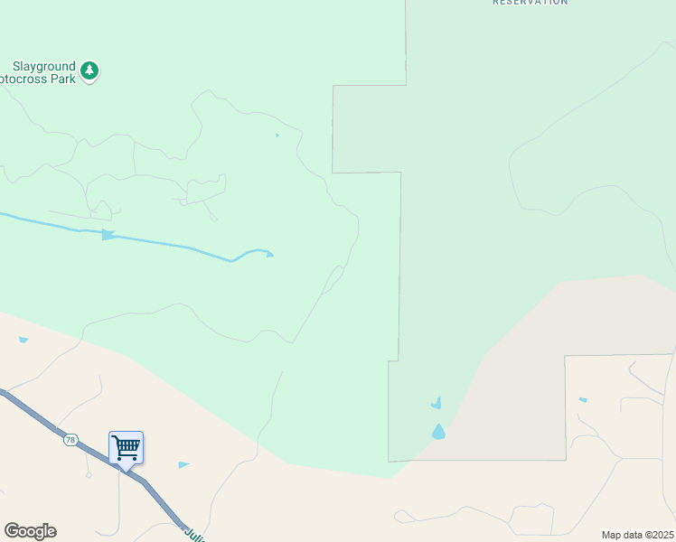 map of restaurants, bars, coffee shops, grocery stores, and more near 24958 California 78 in Ramona