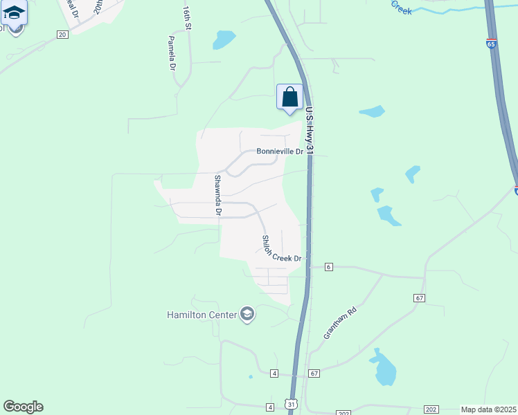 map of restaurants, bars, coffee shops, grocery stores, and more near 301 Creek Run Circle in Calera