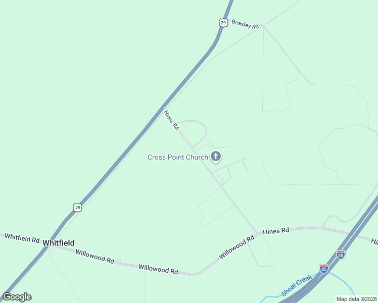 map of restaurants, bars, coffee shops, grocery stores, and more near 101 Hines Road in Hogansville