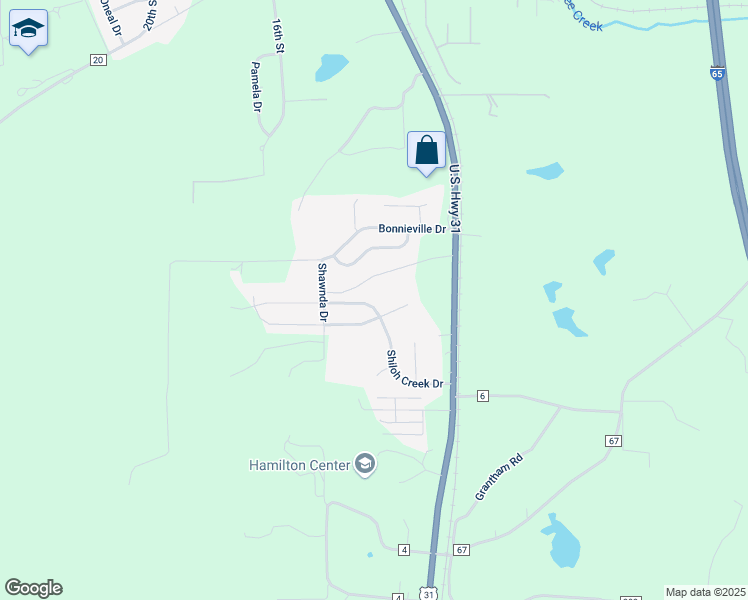 map of restaurants, bars, coffee shops, grocery stores, and more near 207 Shiloh Creek Drive in Calera