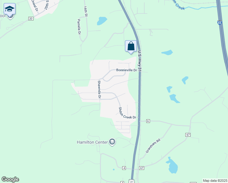 map of restaurants, bars, coffee shops, grocery stores, and more near 207 Shiloh Creek Drive in Calera