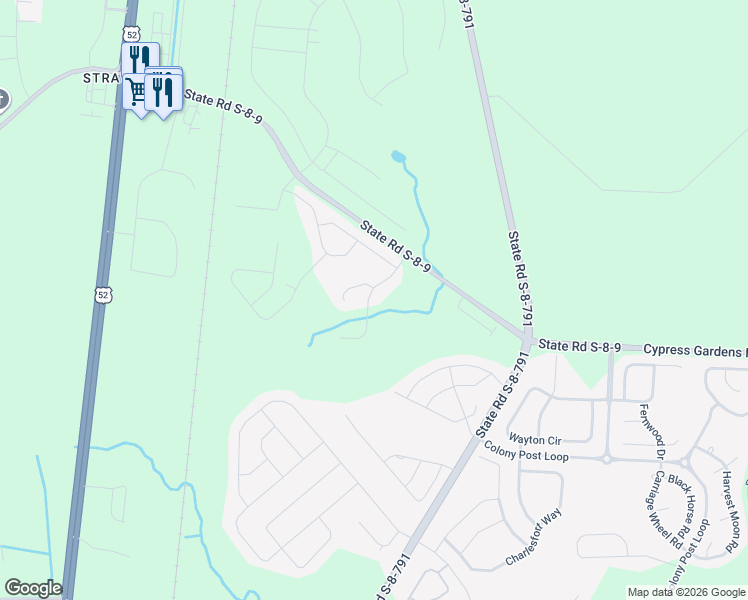 map of restaurants, bars, coffee shops, grocery stores, and more near 1021 Bald Cypress Drive in Moncks Corner