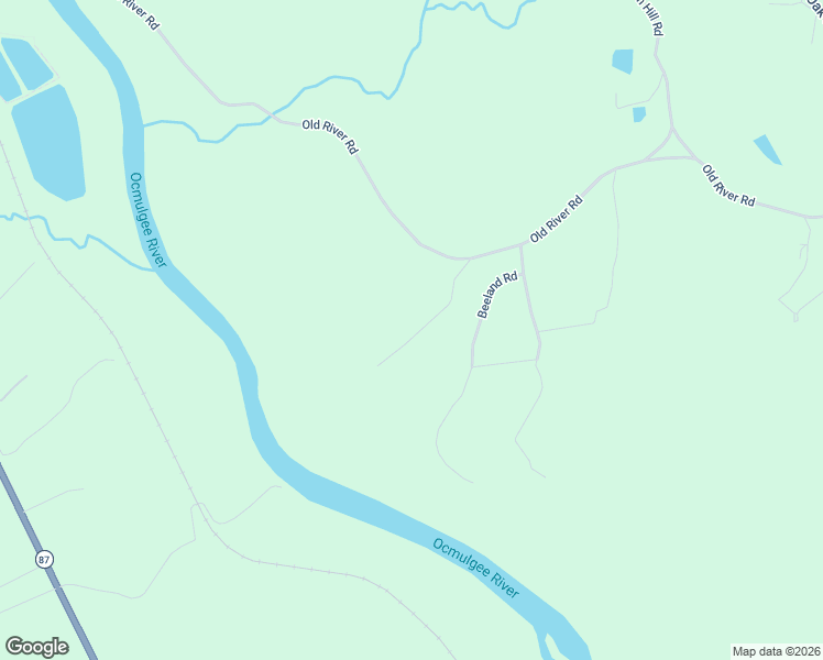 map of restaurants, bars, coffee shops, grocery stores, and more near 409 Old River Road in Juliette