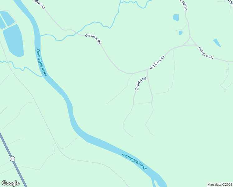map of restaurants, bars, coffee shops, grocery stores, and more near 409 Old River Road in Juliette
