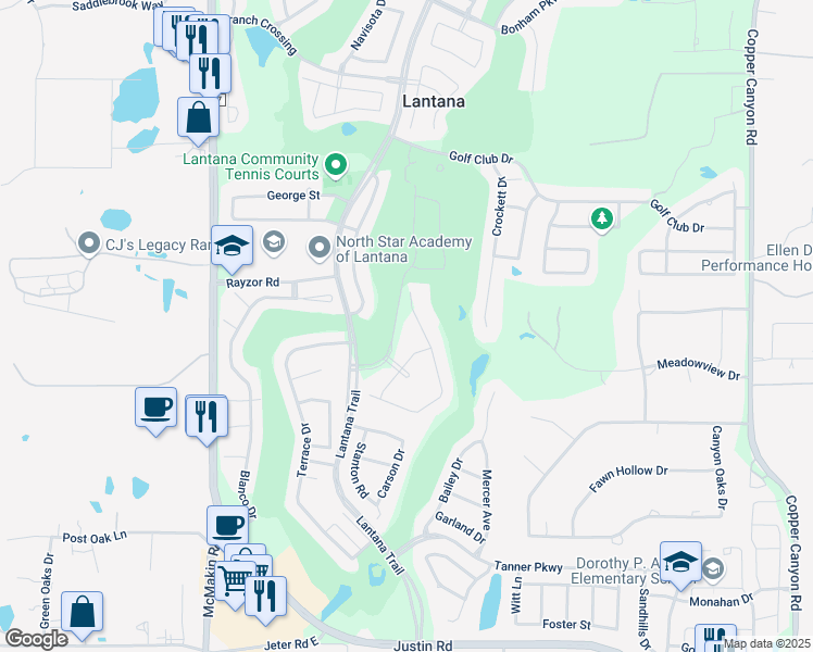 map of restaurants, bars, coffee shops, grocery stores, and more near 861 Hayden Road in Lantana