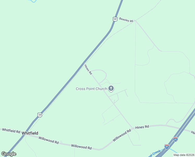 map of restaurants, bars, coffee shops, grocery stores, and more near 101 Hines Road in Hogansville