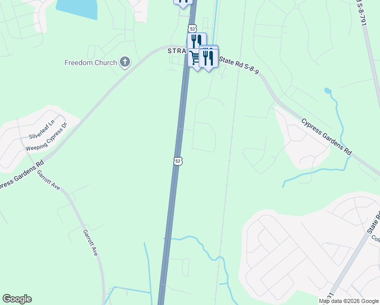 map of restaurants, bars, coffee shops, grocery stores, and more near 2713-2829 U.S. 52 in Moncks Corner