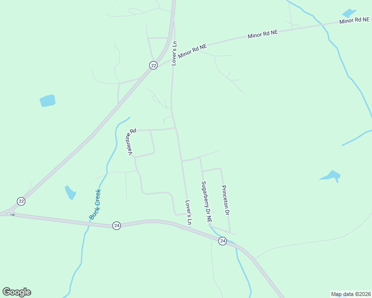 map of restaurants, bars, coffee shops, grocery stores, and more near 139 Lover's Lane in Milledgeville