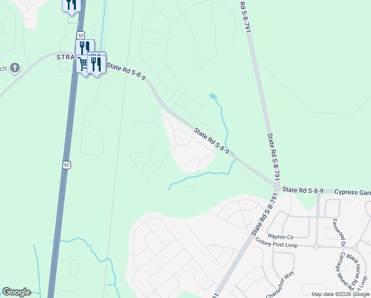 map of restaurants, bars, coffee shops, grocery stores, and more near 411 Fetterbush Drive in Moncks Corner