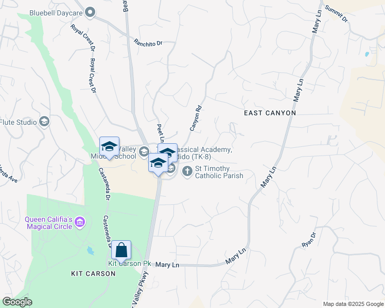 map of restaurants, bars, coffee shops, grocery stores, and more near 766 Gretna Green Way in Escondido