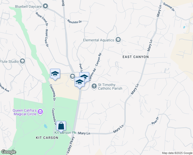 map of restaurants, bars, coffee shops, grocery stores, and more near 766 Gretna Green Way in Escondido