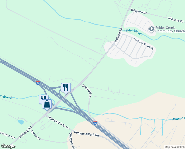 map of restaurants, bars, coffee shops, grocery stores, and more near 888 Jedburg Road in Summerville