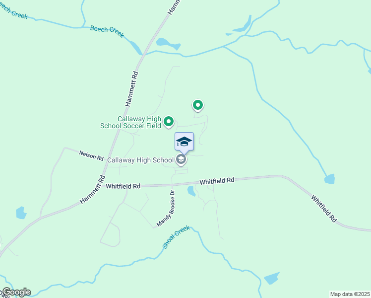 map of restaurants, bars, coffee shops, grocery stores, and more near 221 Whitfield Road in Hogansville