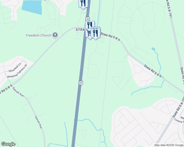 map of restaurants, bars, coffee shops, grocery stores, and more near 1550 Cypress Gardens Road in Moncks Corner