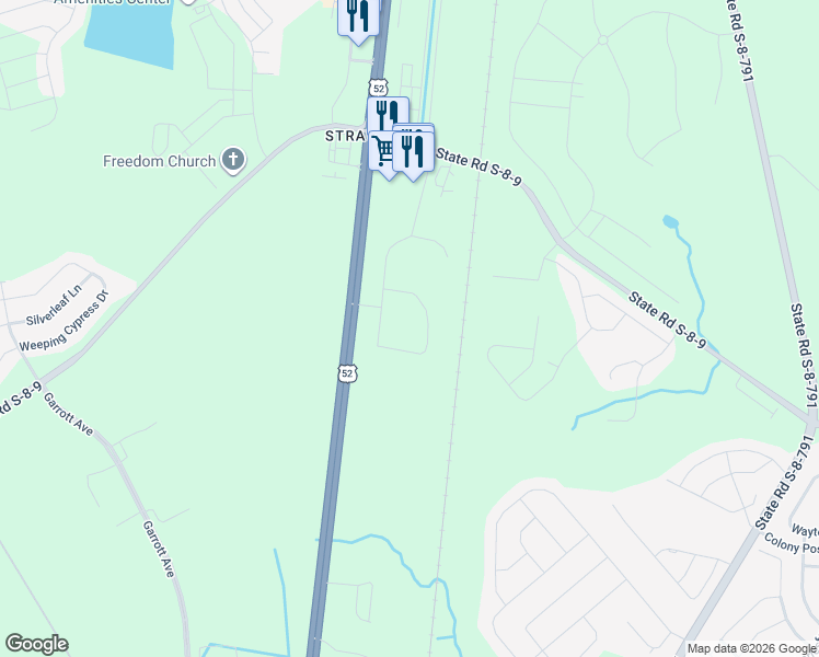 map of restaurants, bars, coffee shops, grocery stores, and more near 1550 Cypress Gardens Road in Moncks Corner