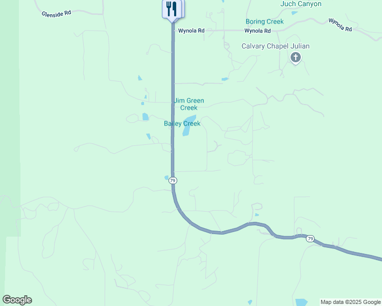 map of restaurants, bars, coffee shops, grocery stores, and more near 4026 California 78 in Julian