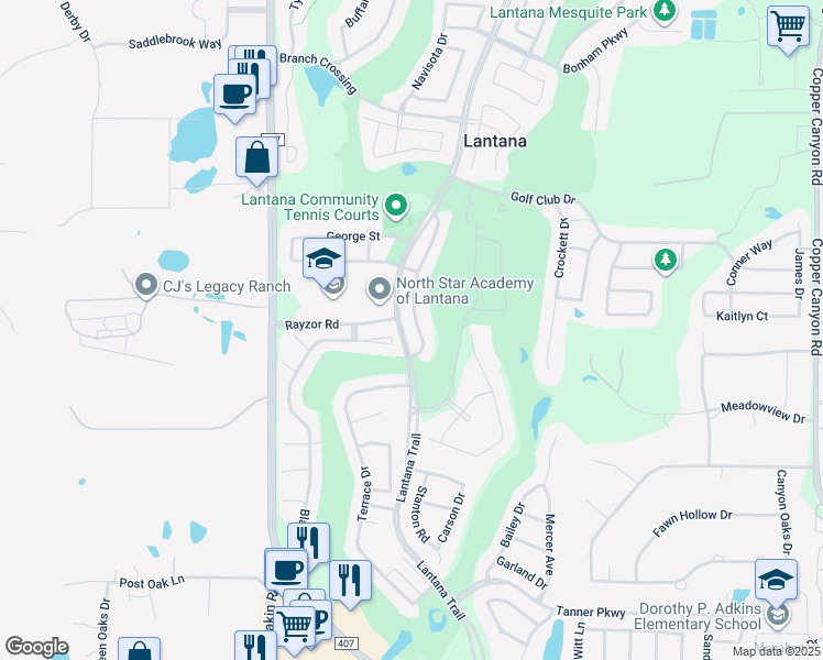 map of restaurants, bars, coffee shops, grocery stores, and more near 9108 Cypress Creek Road in Lantana