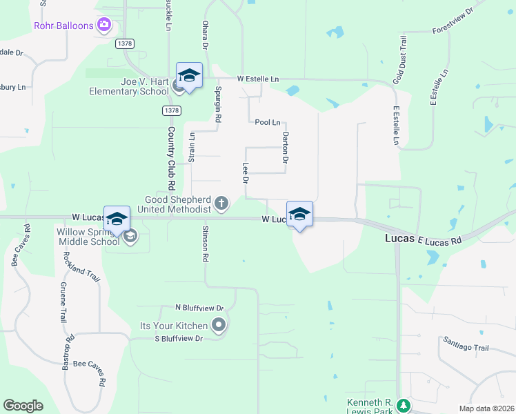 map of restaurants, bars, coffee shops, grocery stores, and more near 603 Burke Drive in Allen