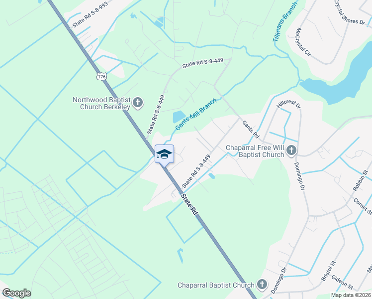 map of restaurants, bars, coffee shops, grocery stores, and more near 105 Schieble Way in Summerville