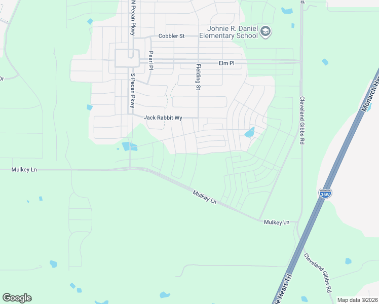map of restaurants, bars, coffee shops, grocery stores, and more near Mulkey Lane in Northlake