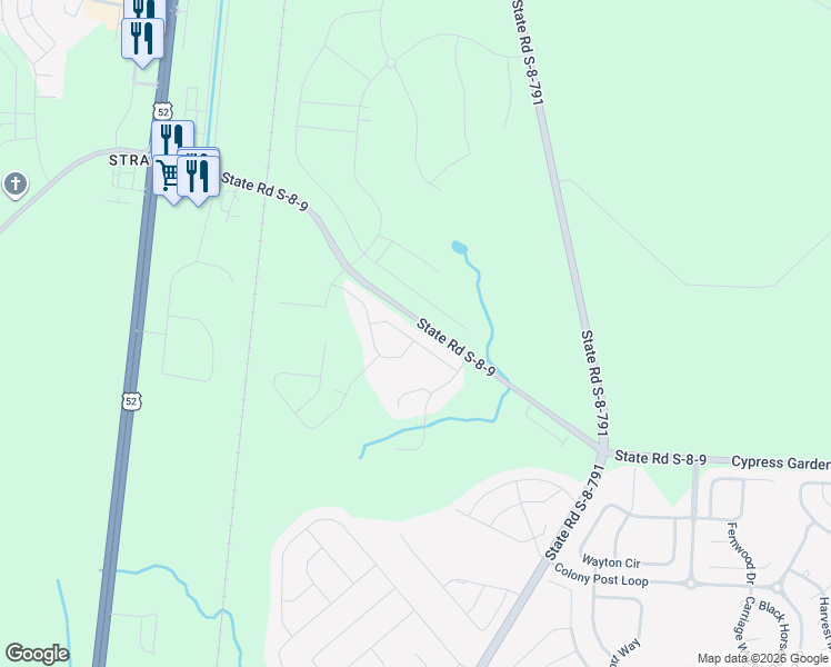 map of restaurants, bars, coffee shops, grocery stores, and more near 998 Bald Cypress Drive in Moncks Corner