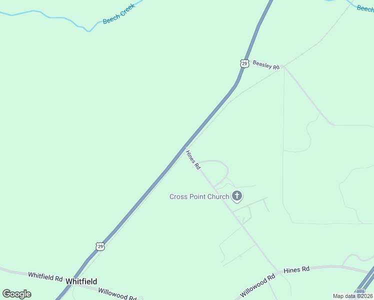 map of restaurants, bars, coffee shops, grocery stores, and more near 19 Hines Road in Hogansville