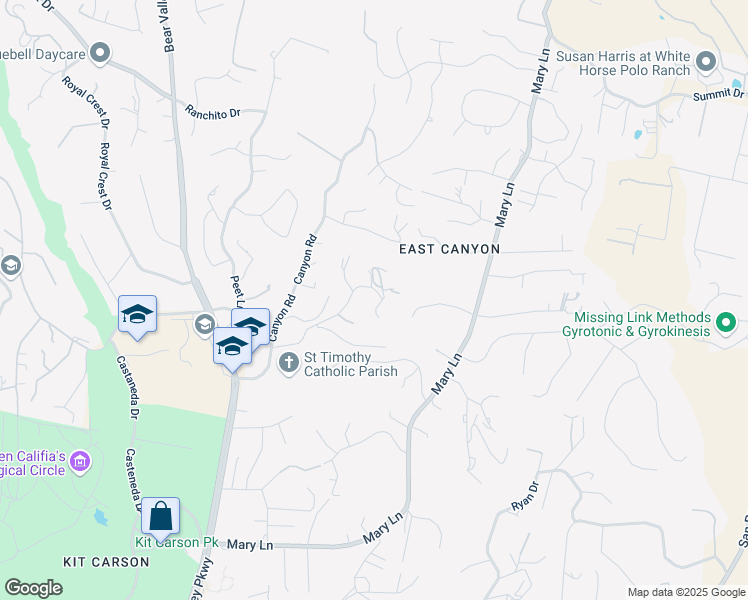 map of restaurants, bars, coffee shops, grocery stores, and more near 917 Gretna Green Way in Escondido