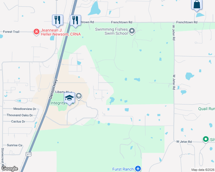 map of restaurants, bars, coffee shops, grocery stores, and more near 341 Tuscany Lane in Bartonville