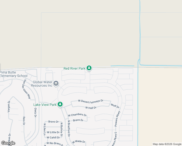 map of restaurants, bars, coffee shops, grocery stores, and more near 40584 West Shaver Drive in Maricopa