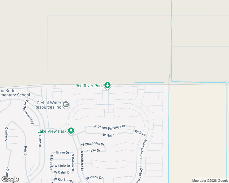 map of restaurants, bars, coffee shops, grocery stores, and more near 40584 West Shaver Drive in Maricopa