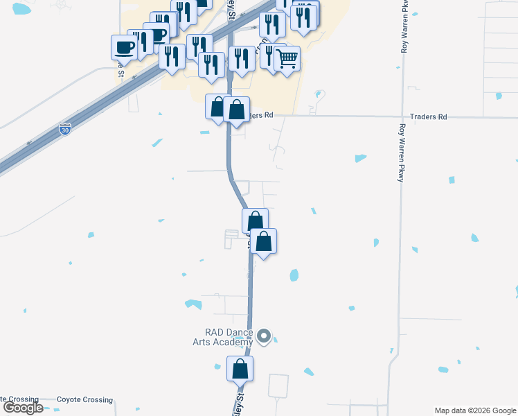 map of restaurants, bars, coffee shops, grocery stores, and more near 8312 Charles Street in Greenville