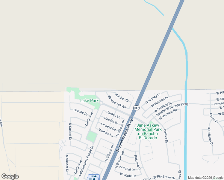 map of restaurants, bars, coffee shops, grocery stores, and more near 44084 Adobe Circle in Maricopa