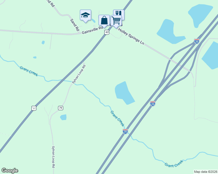 map of restaurants, bars, coffee shops, grocery stores, and more near 14057 County Road 79 in Fosters