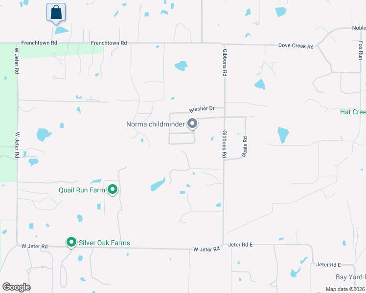 map of restaurants, bars, coffee shops, grocery stores, and more near 1207 Chestnut Drive in Bartonville
