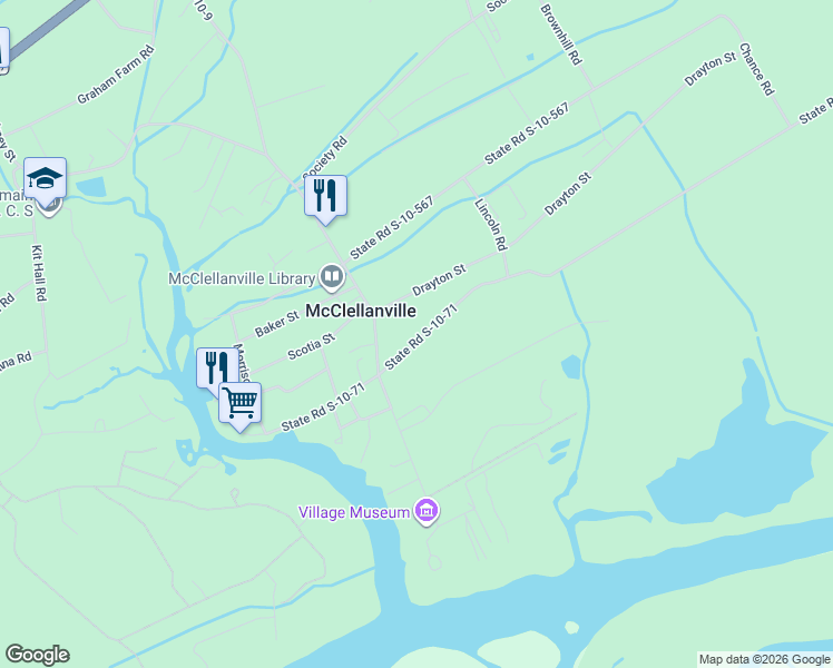 map of restaurants, bars, coffee shops, grocery stores, and more near 332 Dupre Road in McClellanville