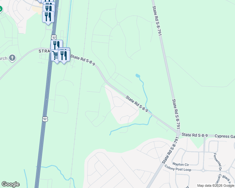 map of restaurants, bars, coffee shops, grocery stores, and more near 336 Bracken Fern Road in Moncks Corner