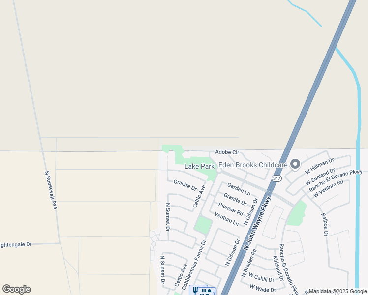 map of restaurants, bars, coffee shops, grocery stores, and more near 44462 Adobe Circle in Maricopa