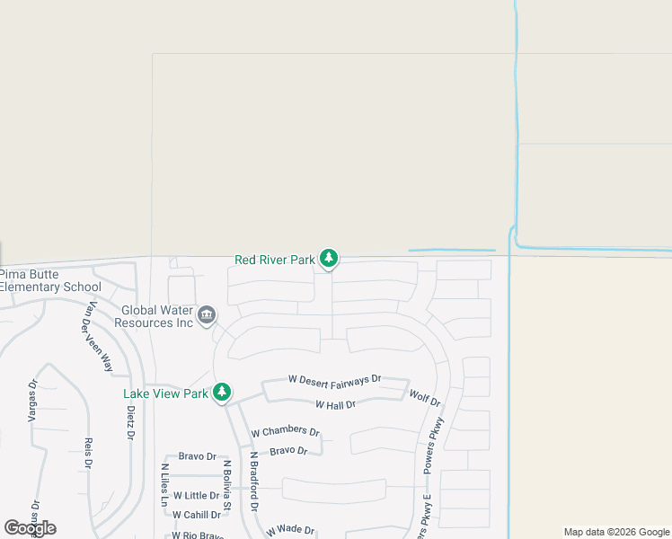map of restaurants, bars, coffee shops, grocery stores, and more near 40584 West Shaver Drive in Maricopa