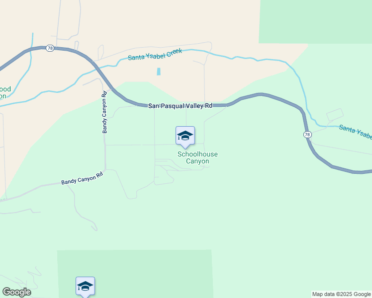 map of restaurants, bars, coffee shops, grocery stores, and more near 17701 San Pasqual Valley Road in Escondido