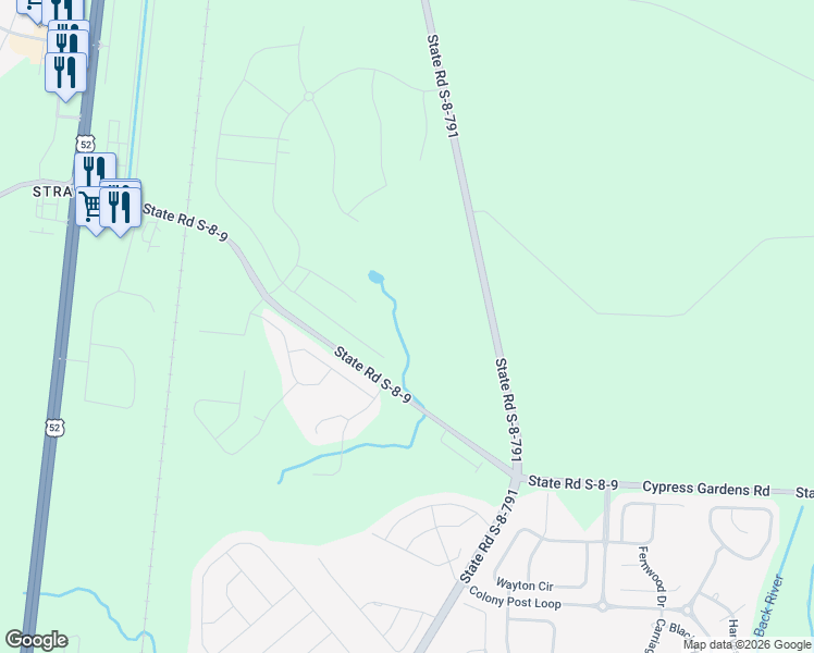 map of restaurants, bars, coffee shops, grocery stores, and more near 1001 Bald Cypress Drive in Moncks Corner