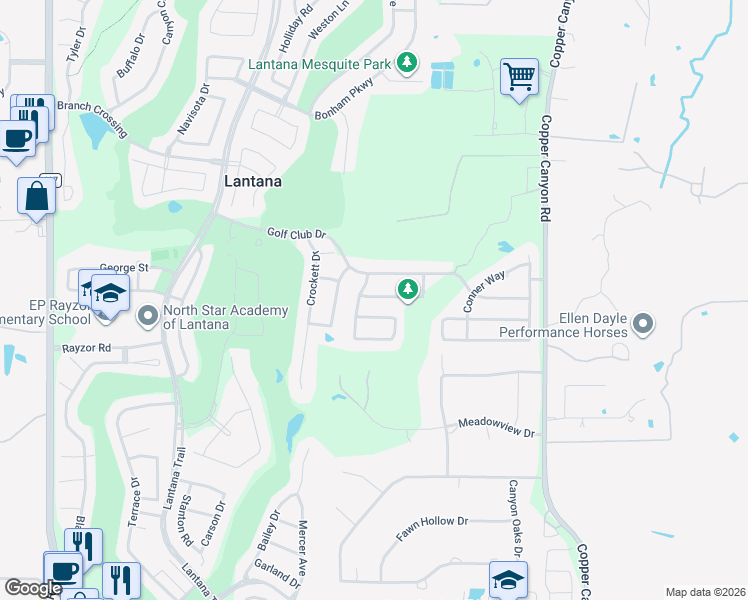 map of restaurants, bars, coffee shops, grocery stores, and more near 1130 Capital Drive in Lantana