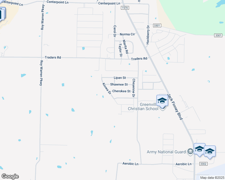 map of restaurants, bars, coffee shops, grocery stores, and more near in Greenville