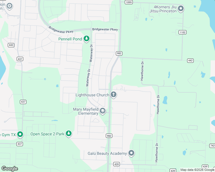 map of restaurants, bars, coffee shops, grocery stores, and more near 5641 Rockrose Lane in Princeton