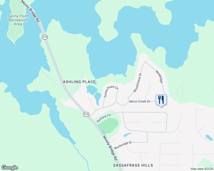 map of restaurants, bars, coffee shops, grocery stores, and more near 130 Sunny Point Circle in LaGrange