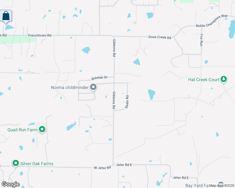 map of restaurants, bars, coffee shops, grocery stores, and more near 1161 Gibbons Road in Bartonville