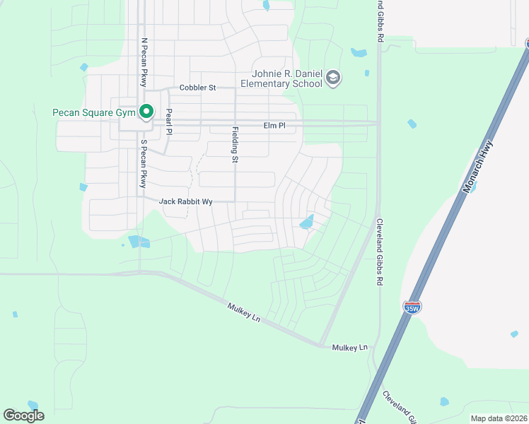 map of restaurants, bars, coffee shops, grocery stores, and more near Mulkey Lane in Northlake