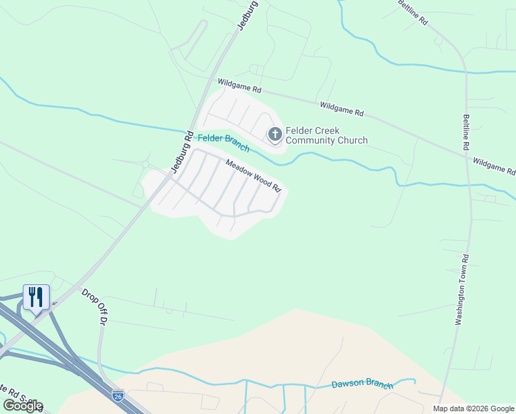map of restaurants, bars, coffee shops, grocery stores, and more near 150 Meadow Wood Road in Summerville