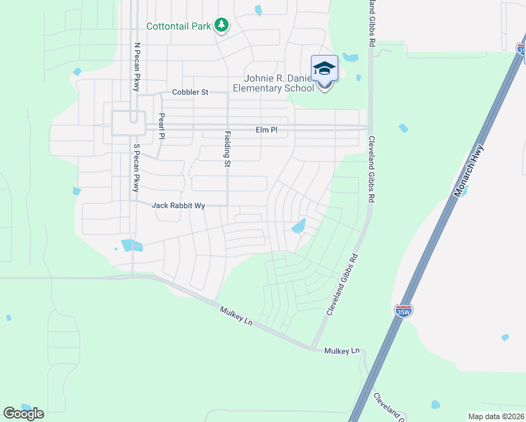 map of restaurants, bars, coffee shops, grocery stores, and more near Mulkey Lane in Northlake