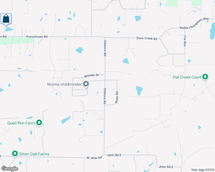 map of restaurants, bars, coffee shops, grocery stores, and more near 1161 Gibbons Road in Bartonville